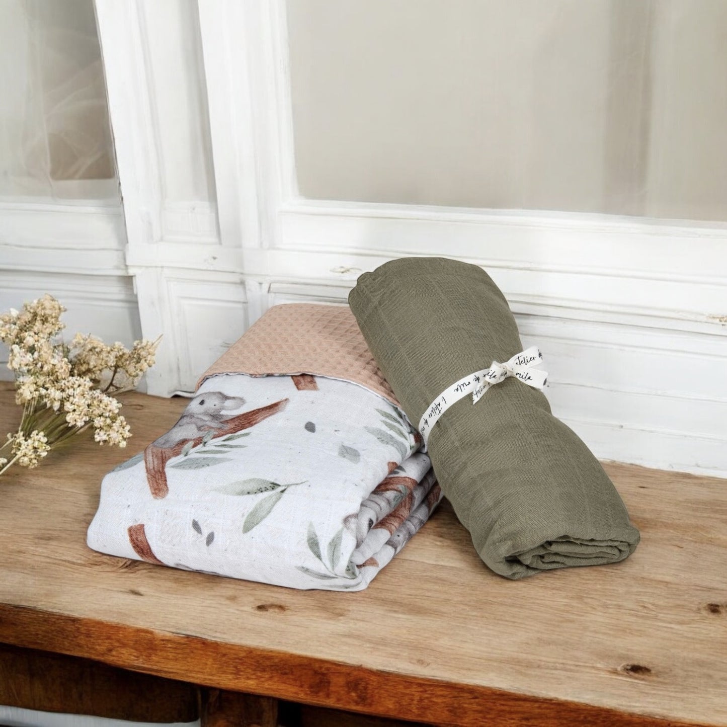 Duo Muslin + Koala waffle